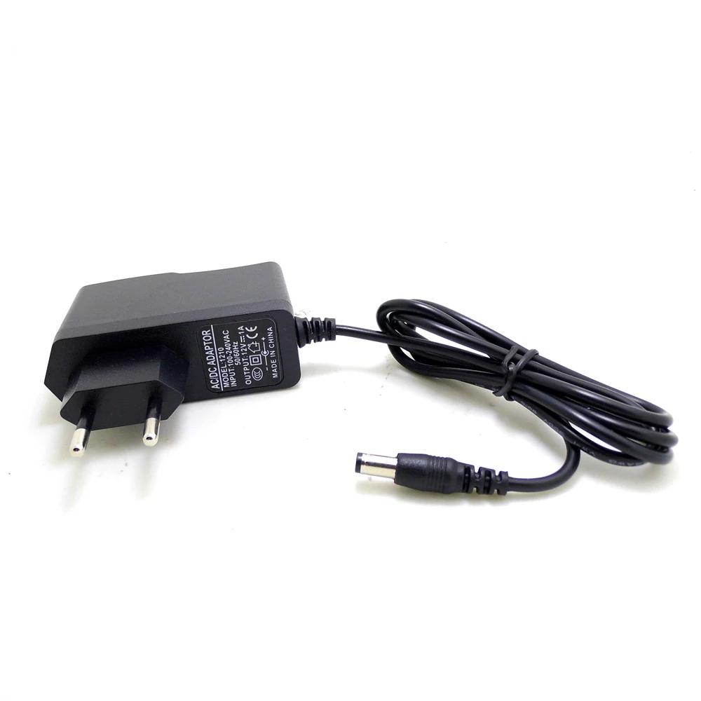 JIENUO EU Plug AC DC Power Adapter Supply Charger for Security Surveillance CCTV Camera IP Monitor 100-240V 12V 1A(2.1mm*5.5mm) image 3