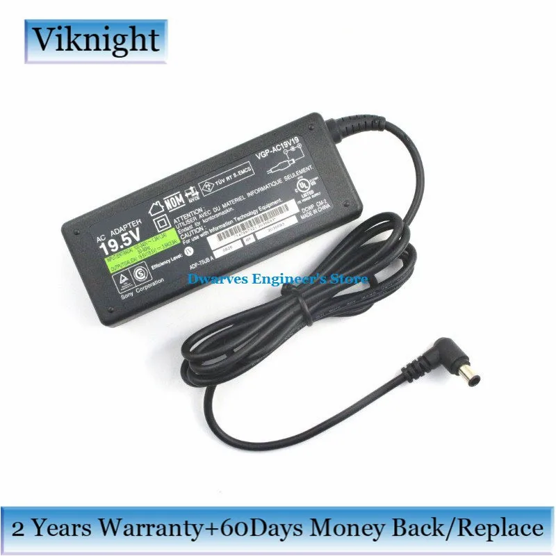 

Genuine 19.5V 3.9A AC Adapter For SONY VAIO VGP-AC19V19 PCG-61611M PCG-61211M PCG-GRX580P PCG-GRX550P Laptop Power Supply