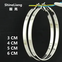 Hoop Earring for Women Star Wide Simple Big Circle Gold Black Silver Plating Wholesale Exaggeration Personality Temperament Girl