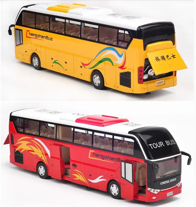 High simulation alloy bus,1:32 scale alloy pull back toy cars,open door bus model,Wholesale, resale, free shipping