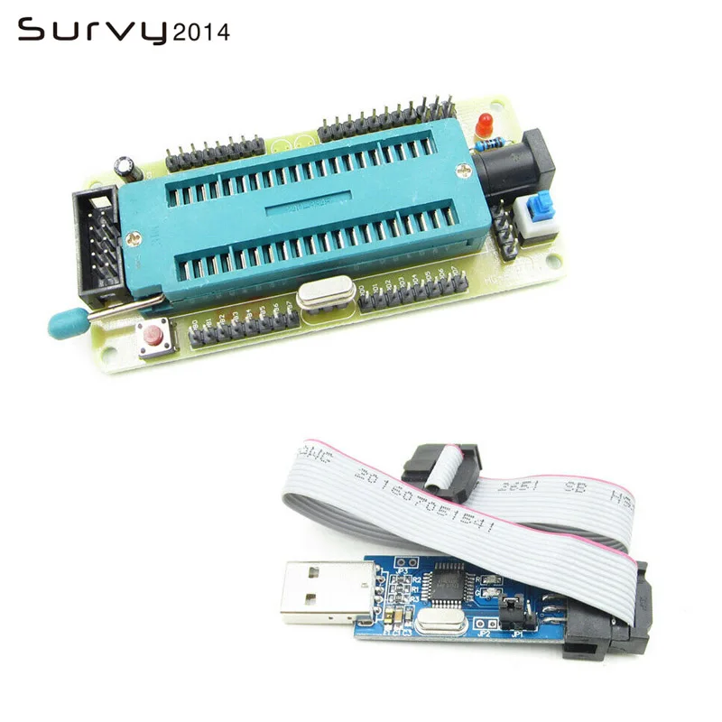 AVR ATMEGA16 Minimum System Board ATmega32 + USB ISP USBasp Programmer For ATMEL