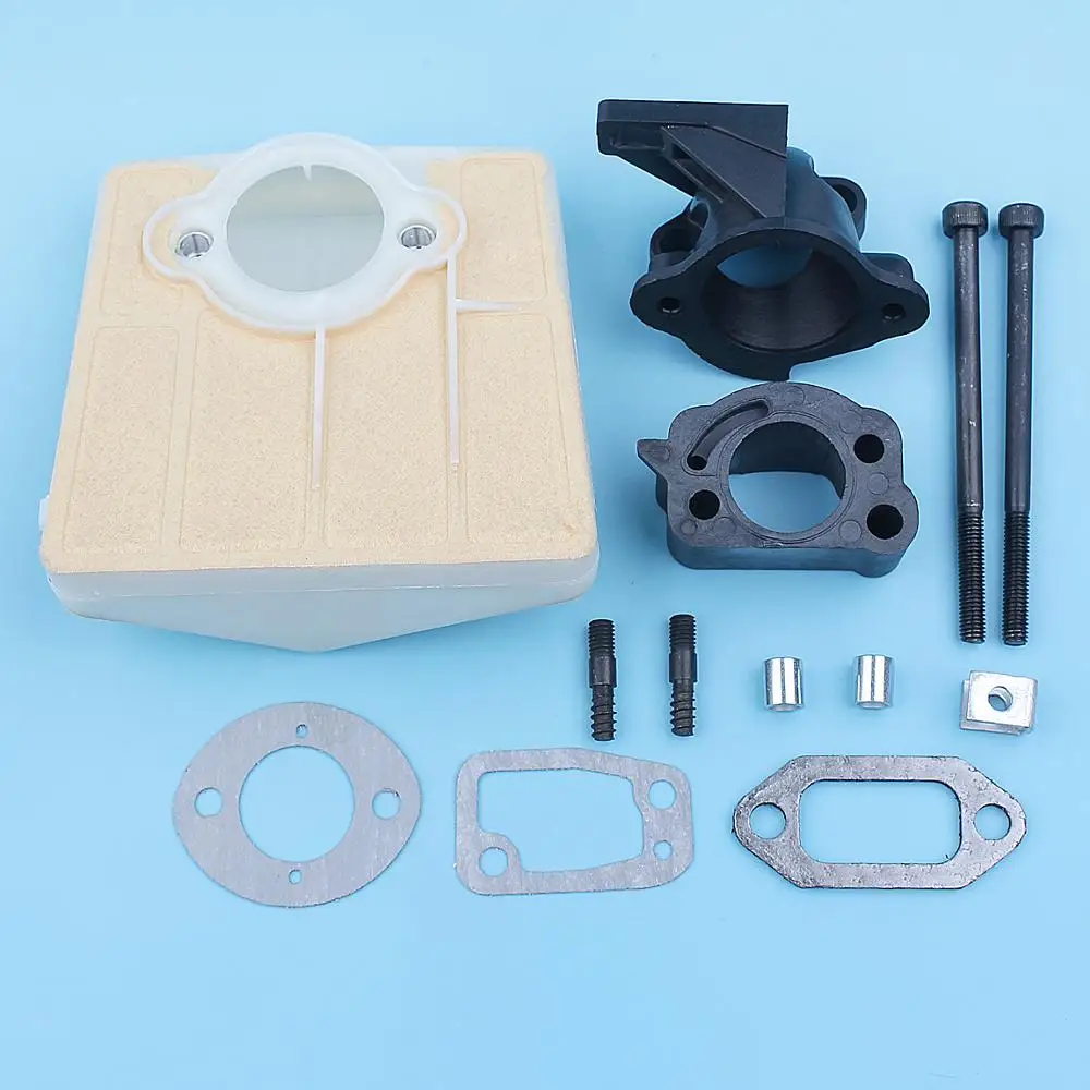 Imagem -03 - Filtro de ar Carb Intake Spacer Parafuso Adaptador Junta Kit Chainsaw Peças de Reposição para Husqvarna 61 266 162