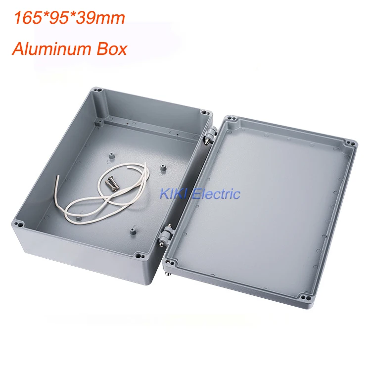 New Small thickness Waterproof & Dustproof  Case IP67 Aluminum Box / Junction Enclosure 165*95*39mm (6.50