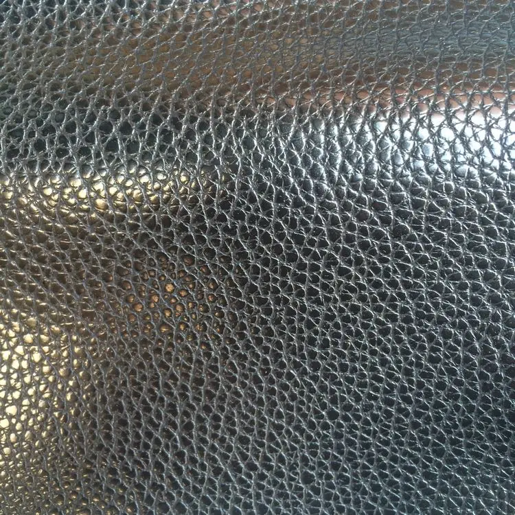 Popular Synthetic Pu Leisure Lichi Embossed Leatherette Lichee Leather Raw Material W912