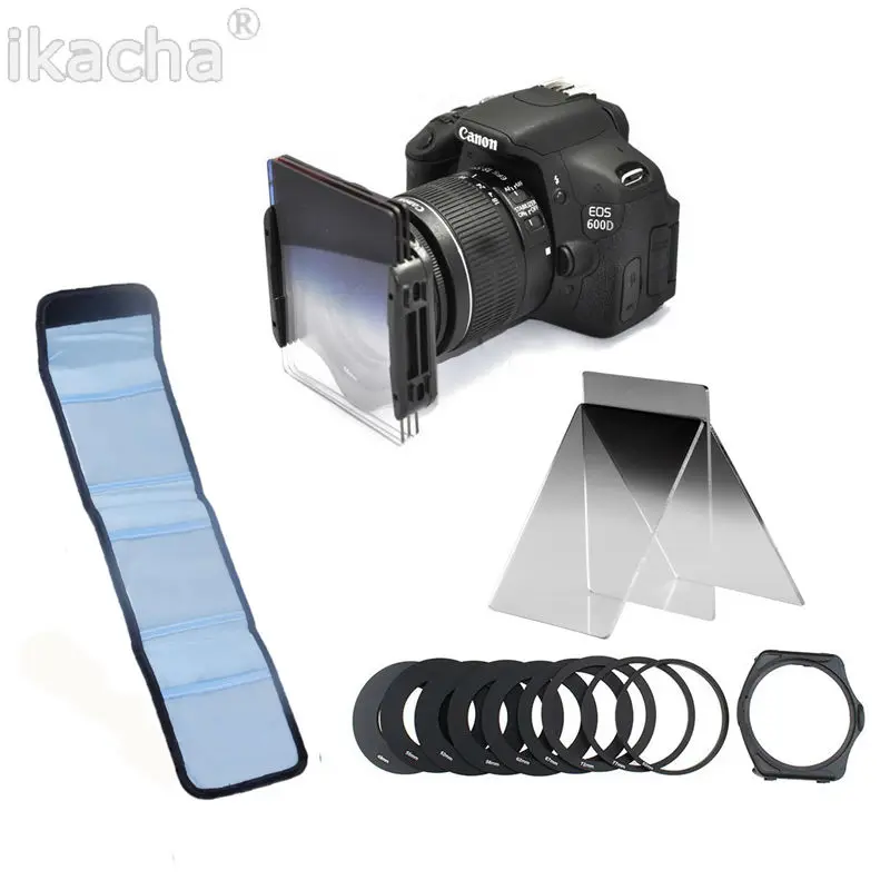 طقم فلتر Cokin لسلسلة P ، حلقة محول وحامل ، سلسلة P ، تخرج ND2 ، ND4 ، ND8 ، Plus 49 ، 52 ، 55 ، 58 ، 62 ، 67 ، 72 ، 77 ، 82 مللي متر, 3 قطعة