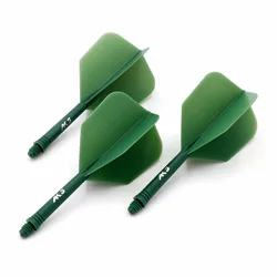 CUESOUL Integrated Dart Shaft and Flights Big Wing Shape Medium Size,Set of 3