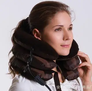 Hot!!! Cervical traction apparatus with inflatable neck neck stretcher health care toolsRelax tensions ease fatigue massage neck