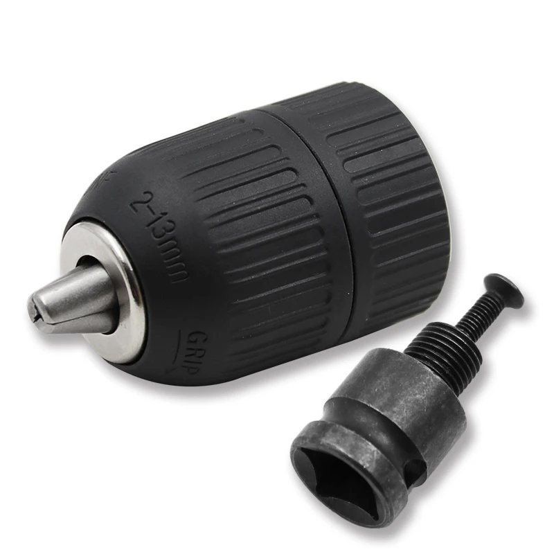 2-13mm 1/2 "20unf auto-travamento keyless mandril de broca auto apertar 1/2" adaptador de mandril de broca para conversão de chave de impacto 1/2-20unf