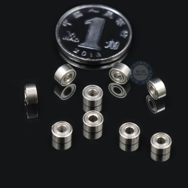10szt 682ZZ 681 1*3*1mm 681X 1.5*4*1.2mm 681XZZ 1.5*4*2mm 682ZZ 2*5*2.3mm Łożysko ekranowane łożyska kulkowe poprzeczne Miniaturowe
