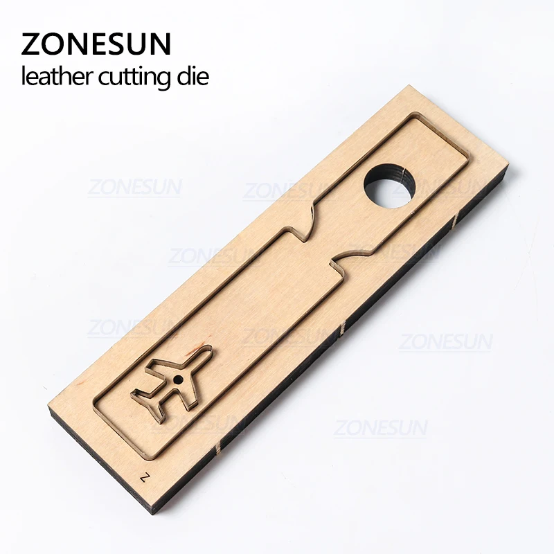 ZONESUN L2 Custom Leather Die Cutters For Handmade Luggage Tag Wedding Favors Cutting Clicker Die Steel Rule Die Leather Tools