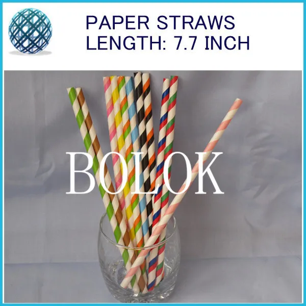 Free Shipping 1800pcs/Lot new 2013 Colorful Striped Chevron And Polka Dot Drinking Paper Straws baby shower favors