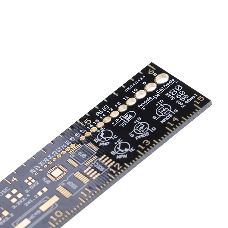 PCB Ruler For Electronic Engineers For Geeks Makers For Arduino Fans PCB Reference Ruler PCB Packaging Units High Quality