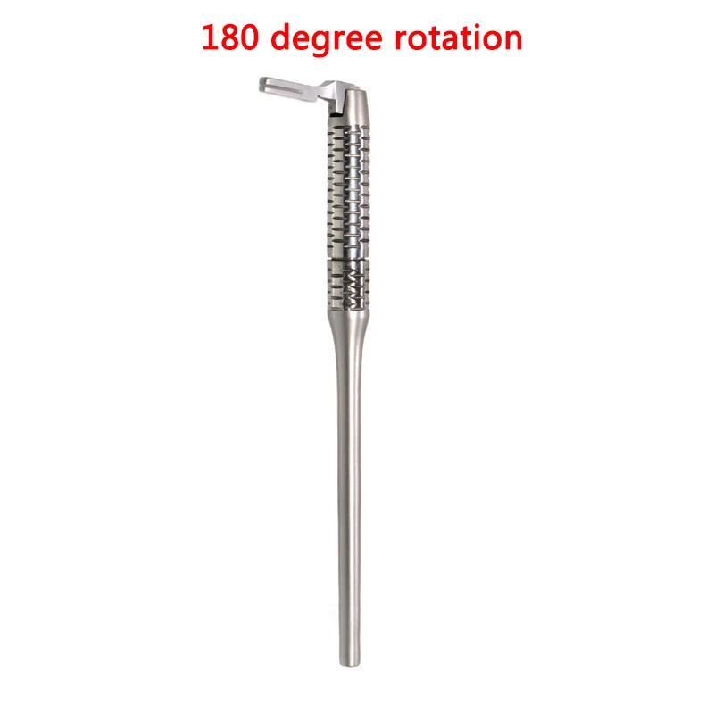 Dental Scalpel Handle Adjustable Surgical Operation Knife Handle Stainless steel Length 15cm 180 degree Rotation Oral implant