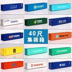 1:87 HO Train Model 40 Feet Container Oceangoing Ship Freighter Boat Accessories Scale Model Parts