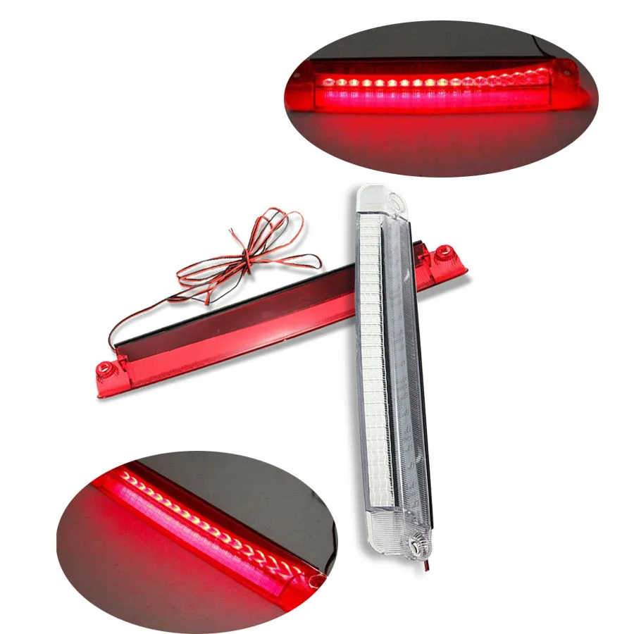 Unverisal Red Car 18 LED Rear High Mount Lamp Tail Third Brake Stop Light Car Reversing Lights 1210