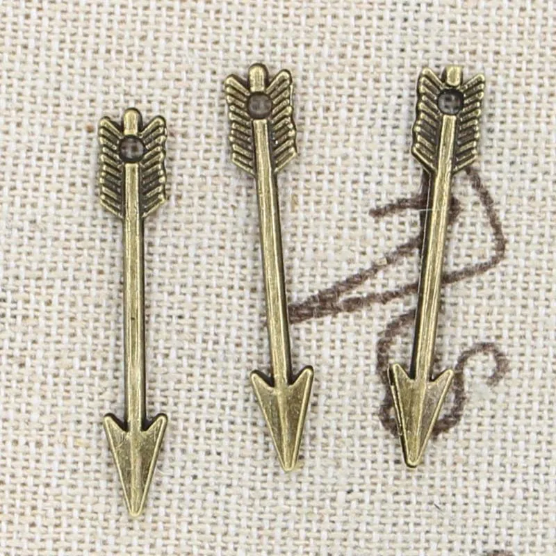 30pcs Charms Arrow 30x5mm Antique Making Pendant fit,Vintage Tibetan Bronze Silver color,DIY Handmade Jewelry