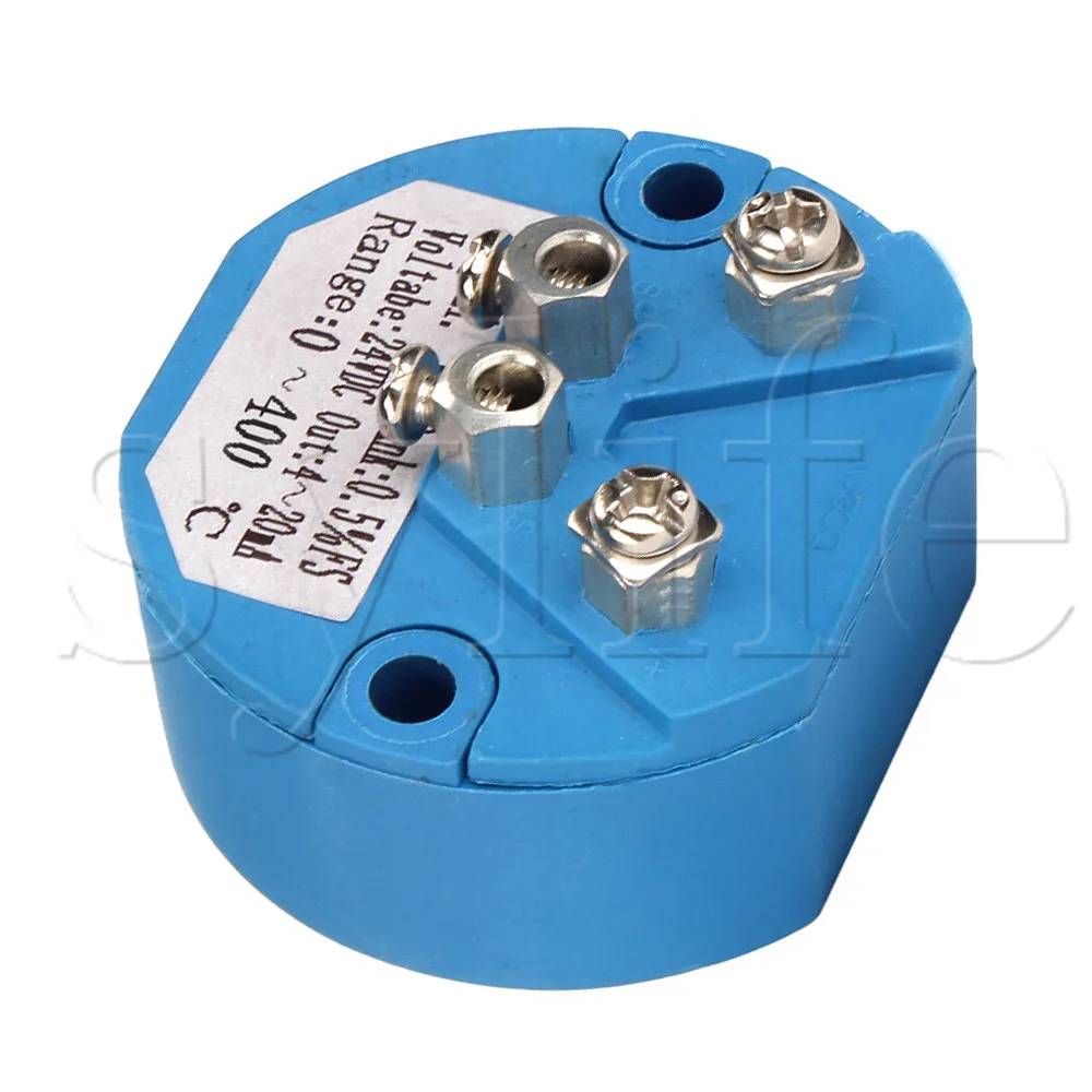 

Plastic DC 24Volt 0-400 Celsius K Type Temperature Sensor Transmitter