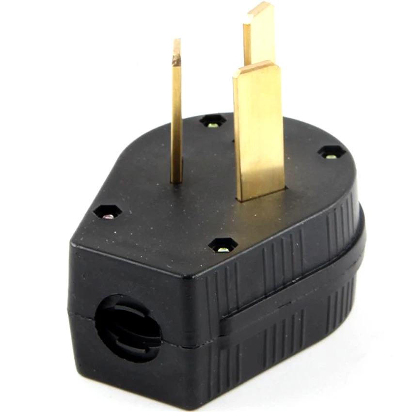 Black America 50A Nema L10-50P L10-50R US Power Electric Wired Connector Male Female Locking Receptacle Industrial Plug Socket