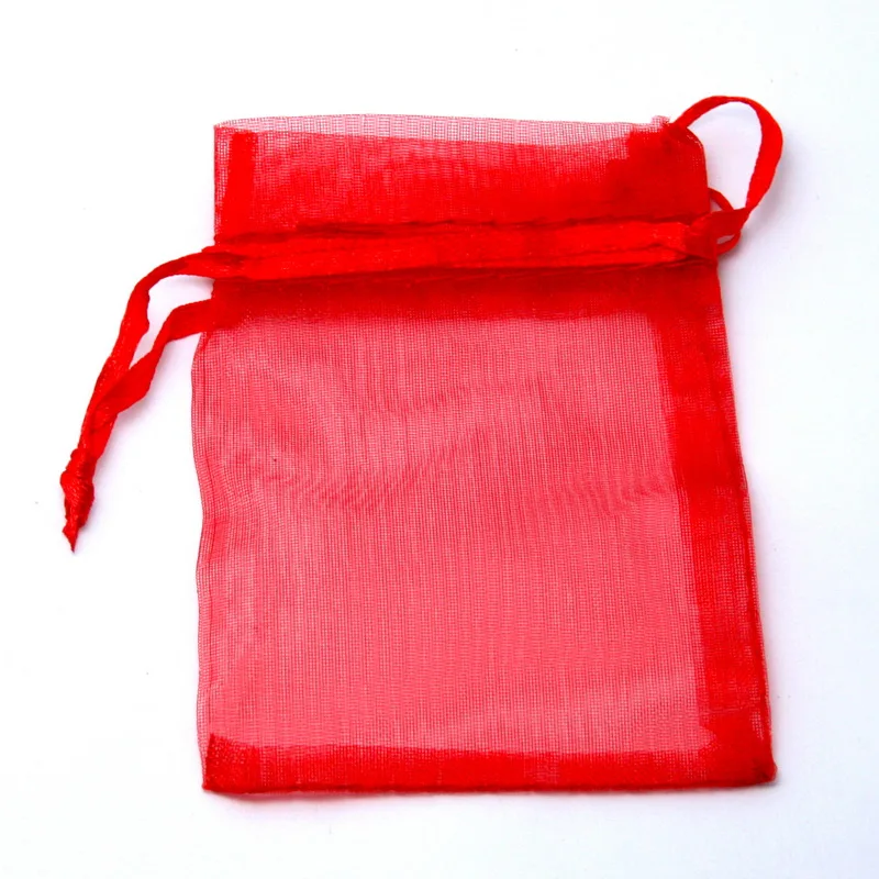 Hot sale Red Organza Bag 13x18cm Wedding Jewelry Packaging Pouches Nice Gift Bags 10pcs/lot