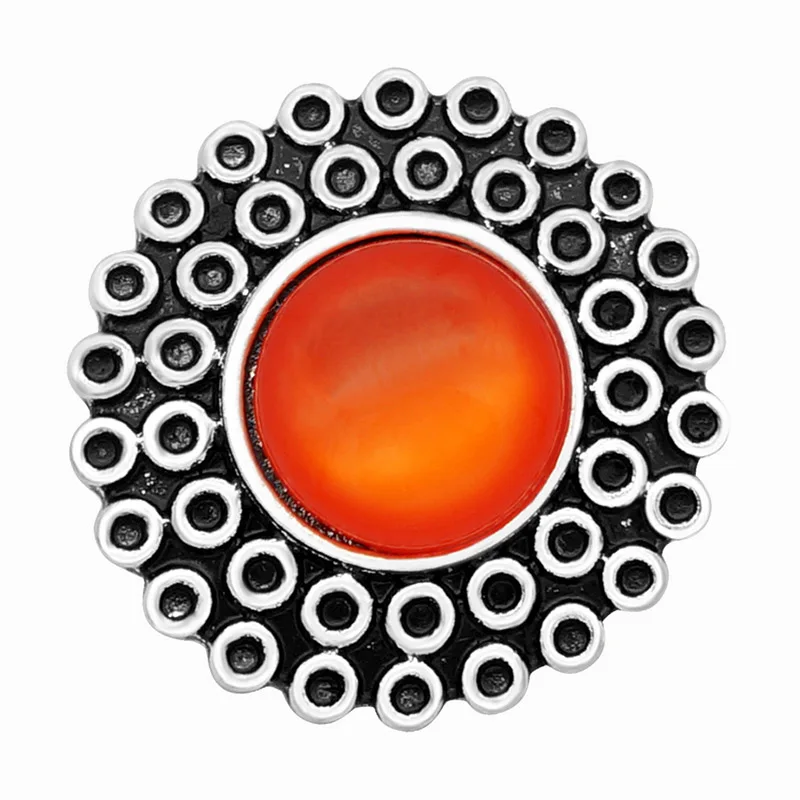 New KZ3056 Beauty Charm Round Small circles Cat eye Metal 18MM snap buttons for DIY snap jewelry