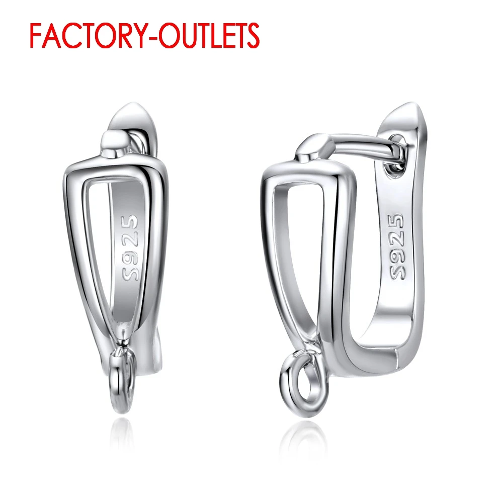 Big Discount Fashion New Arrival Buckle U-shaped Earrings Accessory For Women Jewelry 925 Sterling Silver Earring Findings