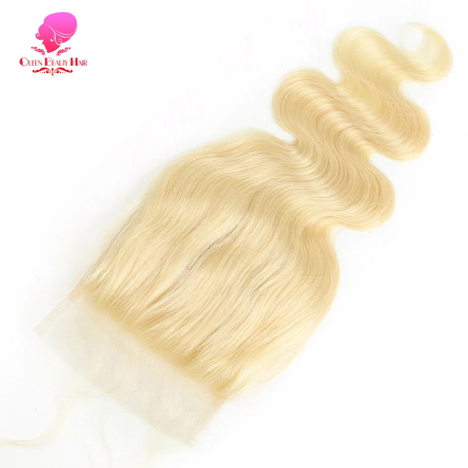 Queen Beauty 613 Honigfarbe Blonde Körperwelle Remy Echthaar 4x4 5x5 Malaysischer Spitzenverschluss mit Bündel 8-30 32 34 36 Zoll – Detail 9