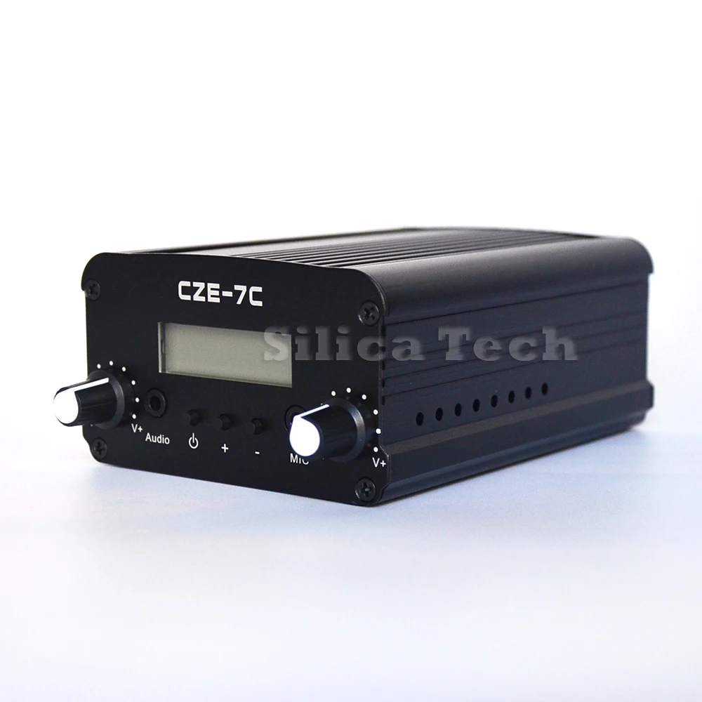 CZE-7C 1W 7W stereo PLL FM transmitter broadcast radio station-TNC port