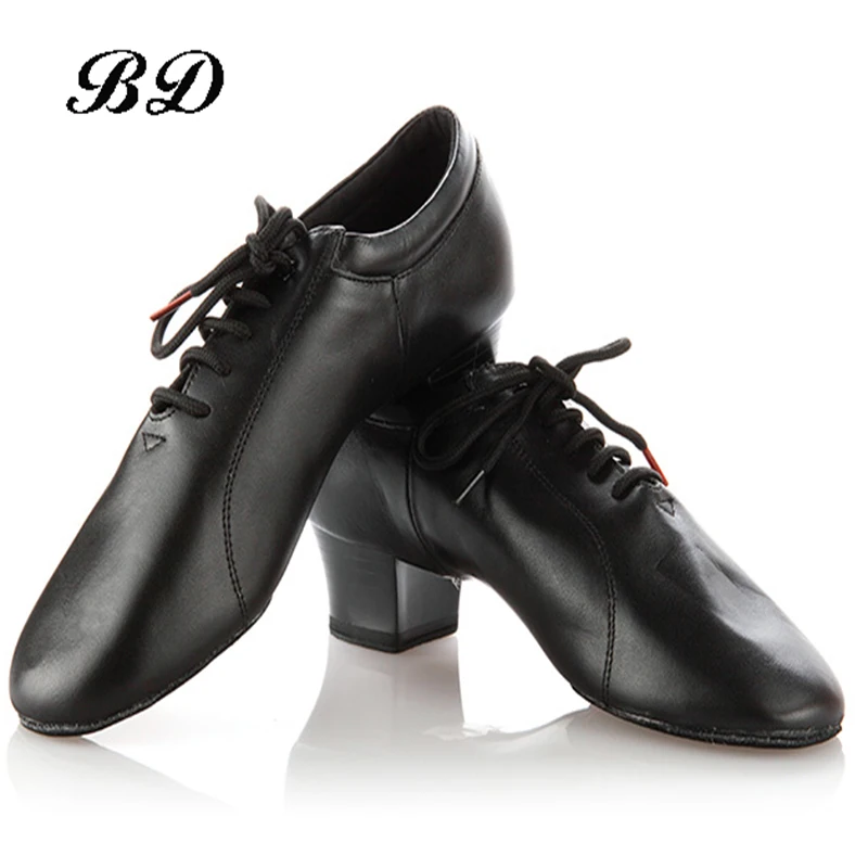 BD Latin Dance Shoes Sneakers MEN SHOES Profession Ballroom Shoe Modern Soft Cowhide Genuine Leather Wearable Sole Sweat Inside