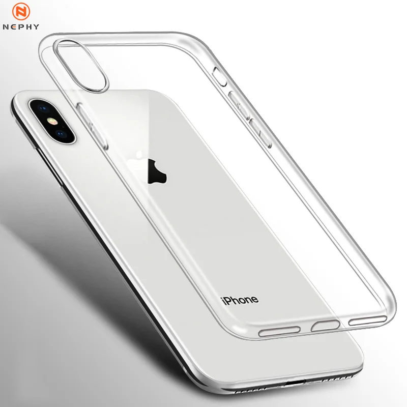 Clear Silicone Soft Case For iPhone XS Max XR X 15 14 13 12 11 pro mini 7 8 Plus 5 6 s SE 2020 Mobile Phone Cover TPU Back Shell