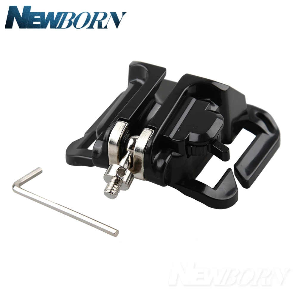 Boucle de ceinture pour caméra DSLR, sangle de montage à bouton à dégagement rapide