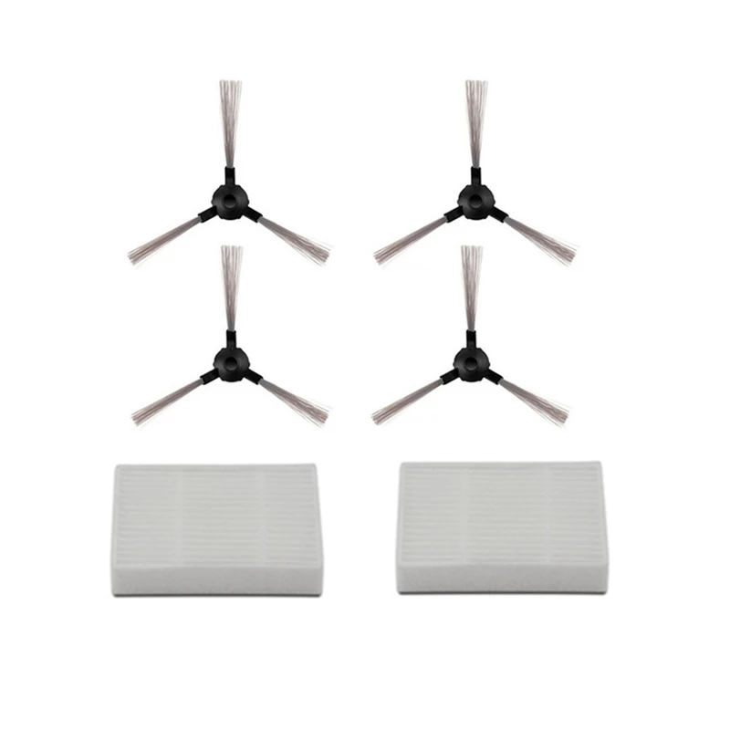 2 * hepa-filter + 4 * Seite pinsel für Midea MR04 Robotic staubsauger teile zubehör