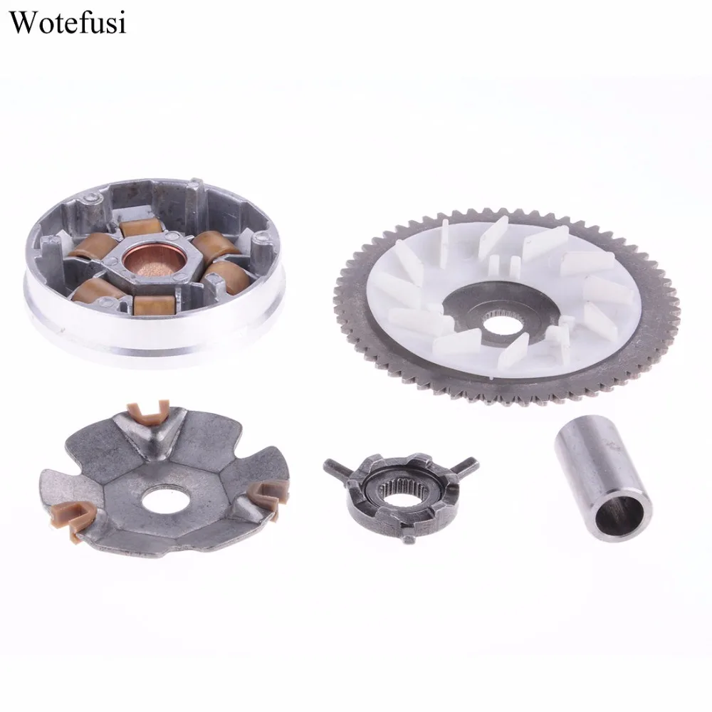 Wotefusi For GY6 50cc Engine Complete Variator For 139QMB 4 Stroke Scooter Mopeds [PX09]