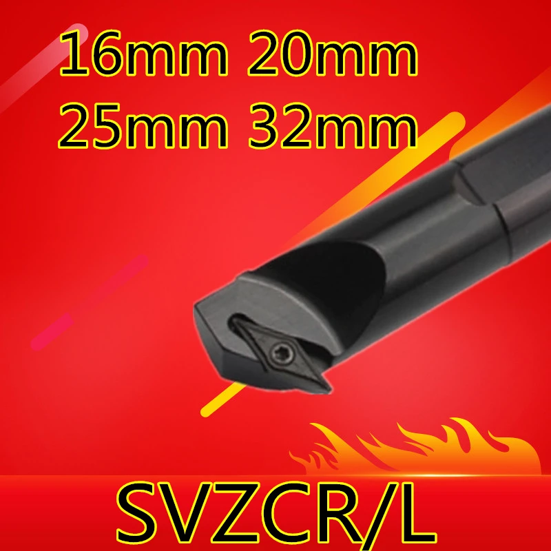 1PCS 16mm 20mm 25mm 32mm SVZCR11 SVZCR16 SVZCL11 SVZCL16 S16Q-SVZCR11 S25S-SVXZCR16 the Right/Left Hand CNC Turning Lathe tools