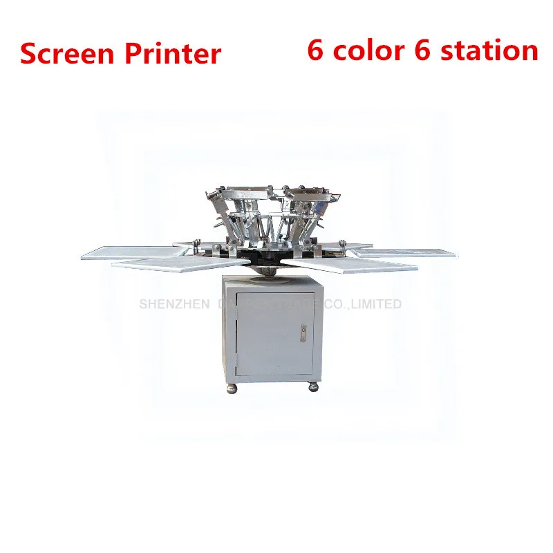 6 Color 6 Station T-shirt Screen Printing Machine T-shirt Printer T-Shirt Making Machine