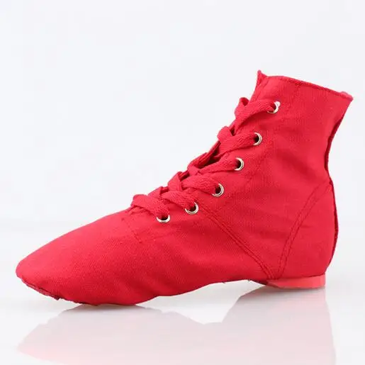 Nuevo 2017 hombres mujeres deportes zapatillas de baile zapatos de baile de Jazz con cordones botas de baile azul rojo negro tostado verde blanco