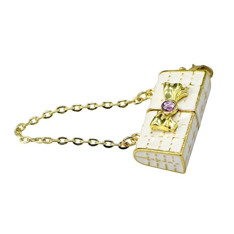 전체 용량 금속 다이아몬드 핸드백 USB 플래시 드라이브 펜 드라이브 8 기가 바이트 16 기가 바이트 32 기가 바이트 64 기가 바이트 Pendrive 레이디 가방 메모리 스틱 USB 2.0 U 디스크