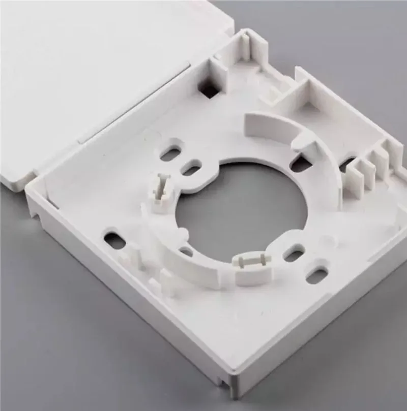 Placa frontal ftth sem adaptador sm mm ftth 2 portas cor branca abs tomada de parede 2 núcleos 1 núcleo placa frontal de fibra óptica 86 30 peças