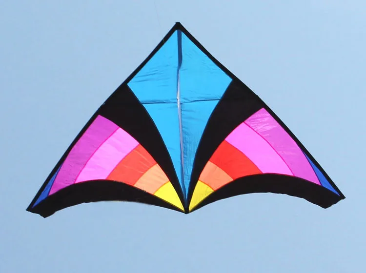 Outdoor Fun Sports 2.8m  Rainbow Delta Power Kite  With Flying Tools Good Flying