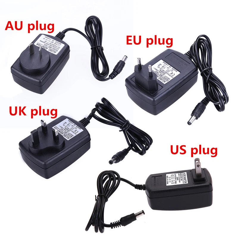 Adaptador de fuente de alimentación Universal de 24V y 24 voltios AC DC 24 V 0.5A 500mA 0.6A 600mA 1A 1.25A 1250mA 1.5A 2A adaptador de conmutación