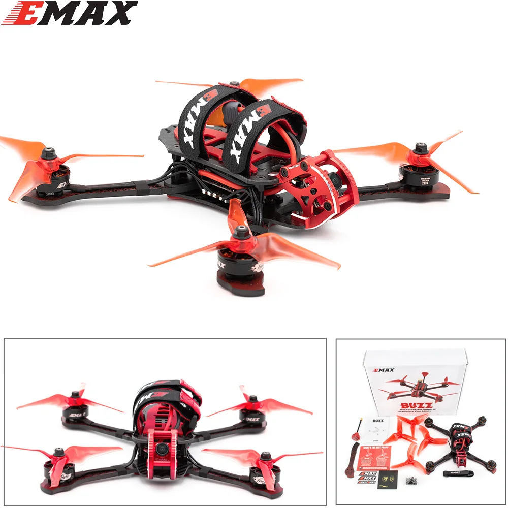 

EMAX Базз Фристайл гоночный Дрон BNF/ PNP 1700kv /2400kv двигатель с FrSky XM + приемник Квадрокоптер FPV камера для Rc самолета