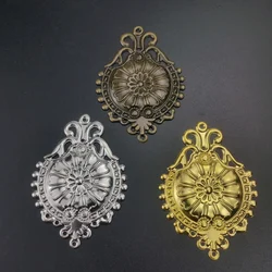 10Pcs/lot 46x66mm Filigree Metal  decoration  For Jewelry Making DIY Accessories