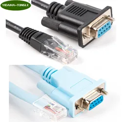 RJ45 Cat5e CAT6 to RS232 DB9 Console Router Cable