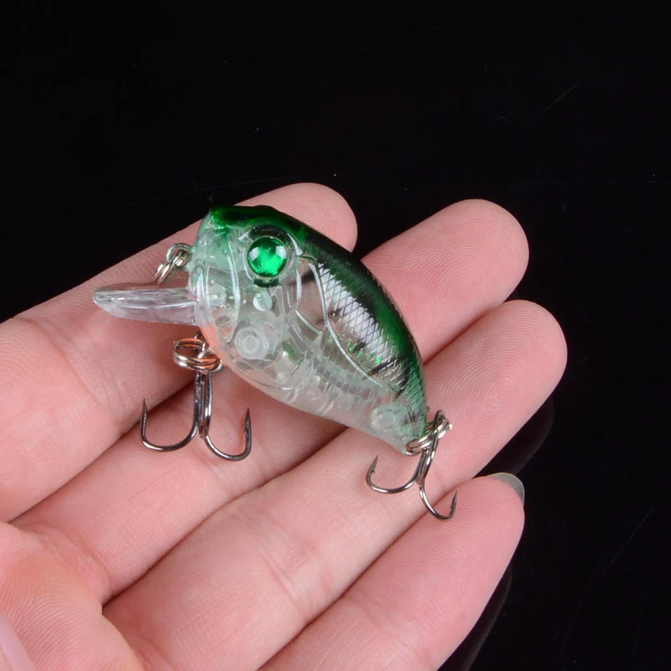 1pcs 4.5cm 8g Small Crankbait Lifelike Fishing Lure Unique Body texture Fish Bait Hard Wobbler Tackle pesca With 3D Eyes