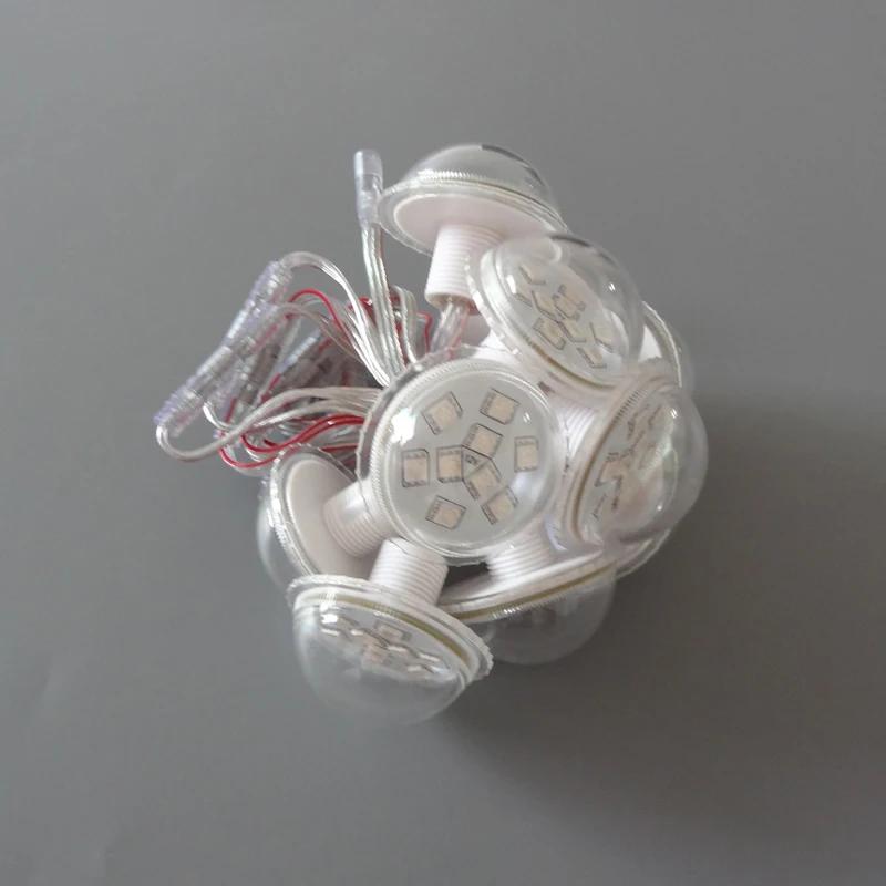 12V 38mm 9LEDs UCS1903 RGB LED Pixel Module Light 5050 SMD Amusement Ride LED Lights Diameter 38mm 9LEDs/Module Waterproof IP67