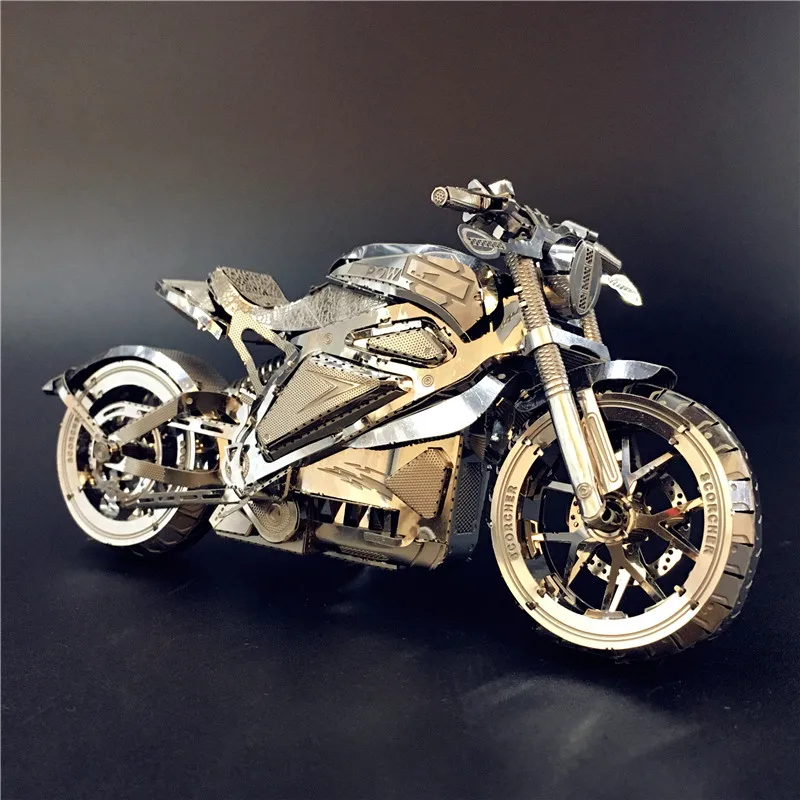 IRON STAR 3D Metal Stainless Sliver puzzle Vengeance Motorcycle Collection Puzzle 1:16 l DIY 3D Laser Cut Model toys for adult