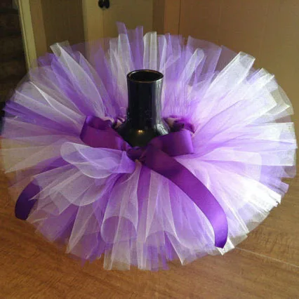 Cute Retail Baby Tutu Skirts Infant Girls Handmade Fluffy Ballet Dance Pettiskirts with Ribbon Bow Kids Tulle Tutus Party Skirts