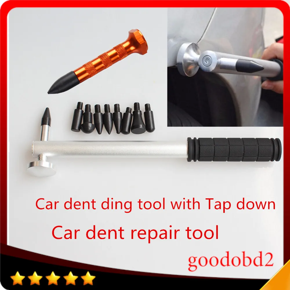 Car Paint Care Tool Tap Down Tools Paintless Dent Repair Tool Kit for Car Remove Dents Multi-Function Rubber Hammer