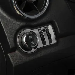 Carmilla Stainless steel Car headlight switch Cover sticker trim For Chevrolet Malibu Cruze Trax Opel Mokka ASTRA J Insignia