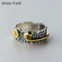 Uini-Tail hot new 925 Tibetan silver Sun Wukong tight spell retro ring temperament wild Tibetan silver jewelry more wear JZ089