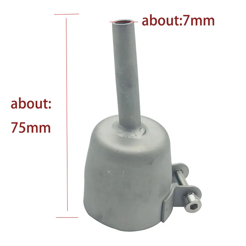 7mm Speed Welding Nozzles Standard Nozzle For Vinyl PVC Plastic Hot Heat Air Gun Vinyl Pvc Plastic Hot Air Blower Triangle